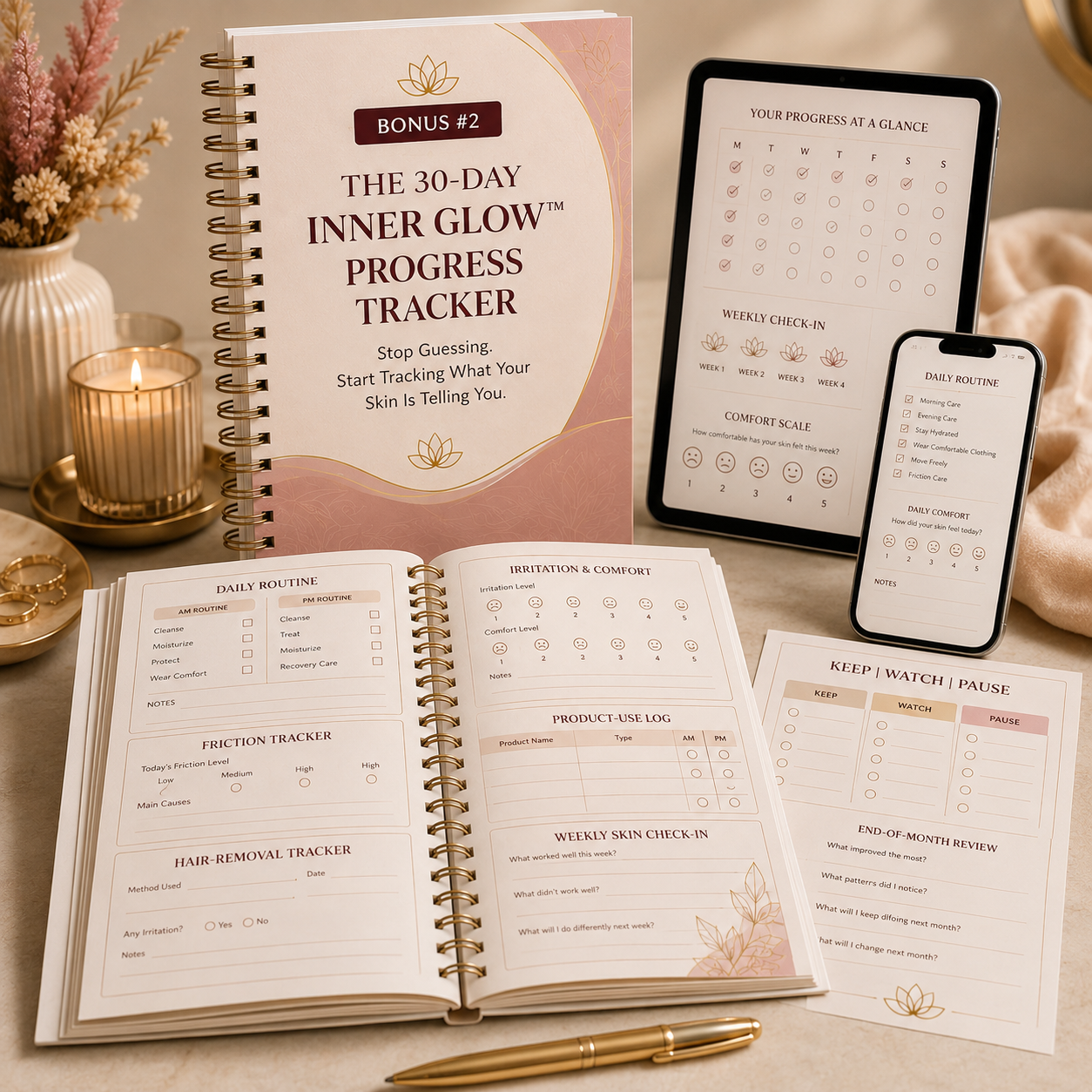 30-Day Inner Glow Progress Tracker